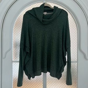 Anthropologie cowl neck top, size L